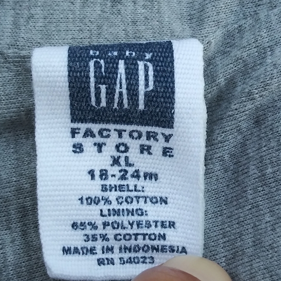 GapBabyToddler Overall Full Fabric Lining 12-18M - Picture 4 of 4